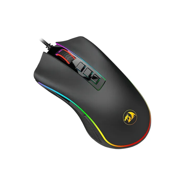 Mouse Gamer M711 Cobra Chroma Redragon V2 Com fio Para Jogos 12.400 DPI Com Led RGB Preto