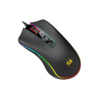 Mouse Gamer M711 Cobra Chroma Redragon V2 Com fio Para Jogos 12.400 DPI Com Led RGB Preto