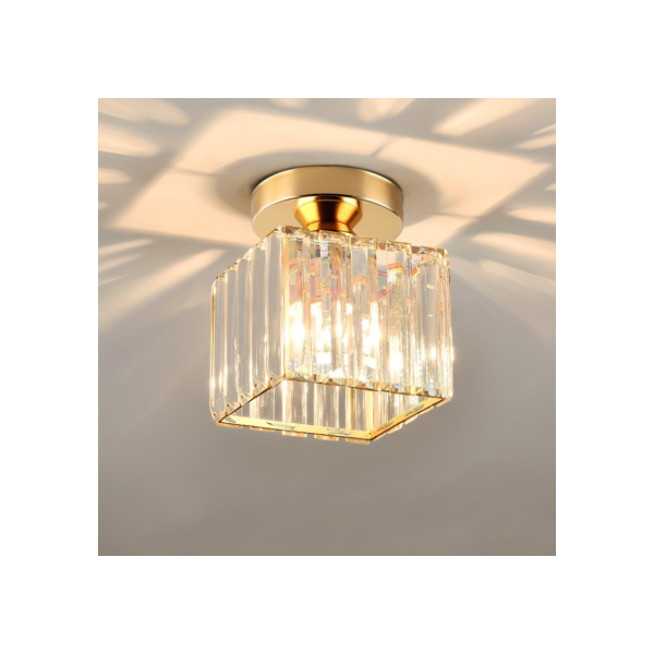 Lâmpada Led Moderna Para Corredor Com LumináRia De Teto De Cristal Para Corredor, Varanda 3 Cores 85V-256V