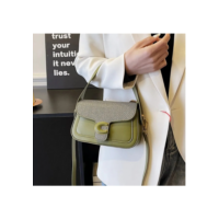 Bolsa feminina crossbody de cor sólida elegante ombro 2 alças