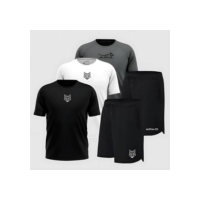 Kit 5 Peças Dry 3 Camisetas e 2 Bermudas Alpha Co - Personalização