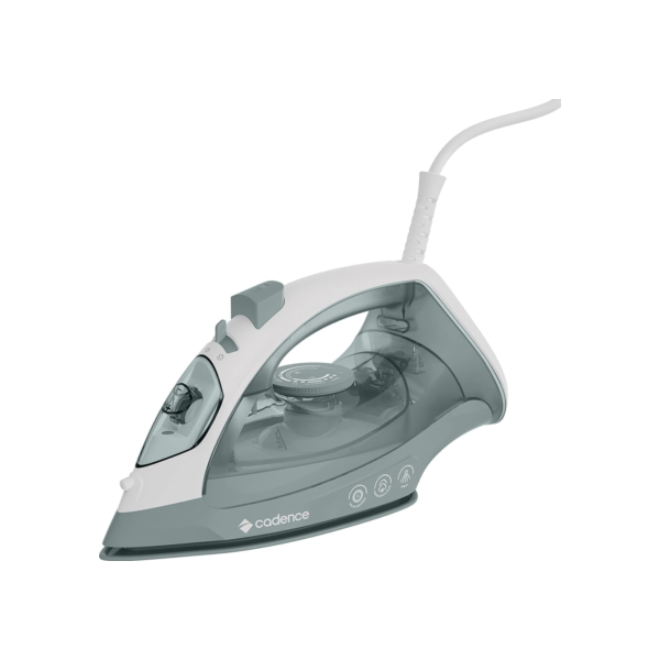 Ferro de Passar 2 em 1 a Vapor e Seco Cadence IRO215 com Base Antiaderente e Spray de Água Cinza – 110V
