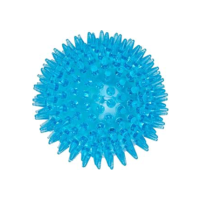 JAMBO PET Bolinha Para Cachorro Com Espinhos Macios Grande Com Som Ideal Para Atividade Física, Facilita A Limpeza Dental E Fortalecimento Da Gengiva, Diversas Cores (Azul)