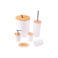 Conjunto Acessórios Kit Completo Para Banheiro Tampa Fechada