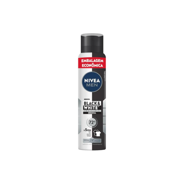 NIVEA MEN Desodorante Aerossol Black & White Invisible Original 200ml