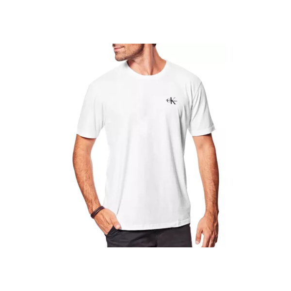 Camiseta Calvin Klein Jeans New Mono Logo Re Issue Branca