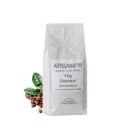 Café Gourmet Moído 100% Arábica 1kg Torra Média Acentuada - Cultivo de Altitude no Sul de Minas Guaxupé - Sabor Equilibrado Aroma Envolvente Graos Selecionados