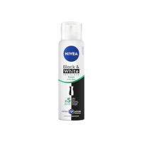 NIVEA Desodorante Antitranspirante Aerossol Invisible Black & White Fresh 150ml - Proteção prolongada de 48h, cuidado suave, ação antibacteriana, fórmula 5 em 1: anti-manchas, anti-odor