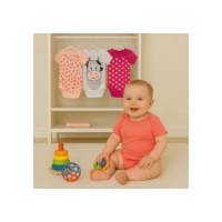 5 Kit Conjunto Manga Curta Bodie Body Infantil Bebe Nenem