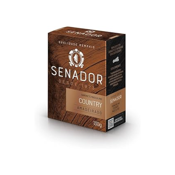 Sabonete Senador Country de 130g, Linha Senador, Memphis.