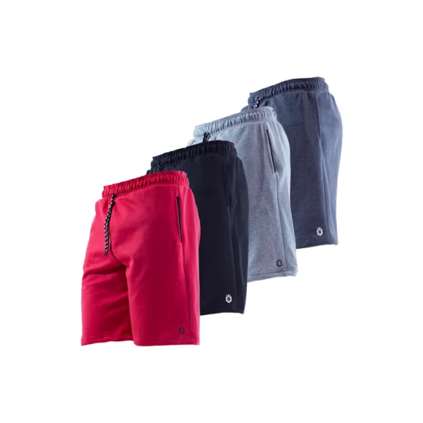 Kit 4 Bermuda Masculina Short Moletom Leve Caminhada Atacado