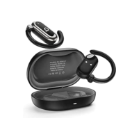 Basike Fone de Ouvido Bluetooth 5.4 OWS, Fone de Ouvido Sem Fio Esportivo HiFi Estéreo Som, IPX4 à Prova D'Água, Redução de Ruído ENC, 30h de Autonomia e Case Voz para Corrida e Exercícios (Preto)