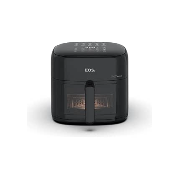 Fritadeira Sem Óleo Air Fryer Eos Chef Gourmet 6.2 Litros Compacta Digital Preto Eaf60p 220v