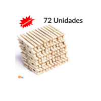 Kit Prendedor Para Roupas, Madeira , 72 Unidades, Pregador, O melhor!
