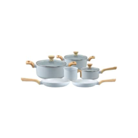 Mimo Style, Conjunto de Panelas Antiaderente com Tampa e Cabo Soft touch Pratic Cook 6 Peças - Grafite