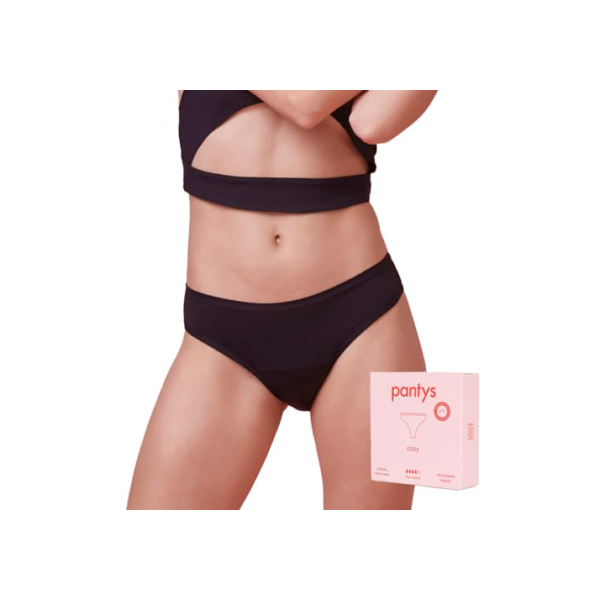 Calcinha Absorvente Menstrual Fluxo Intenso Cozy Feminino, Preto