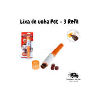 Lixador Lixa Elétrica Cortador Unhas Pet Cachorro Gato com 3 Lixas