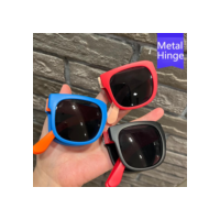 Óculos De Sol Portáteis Dobráveis Coloridos Para Crianças Meninos E Meninas