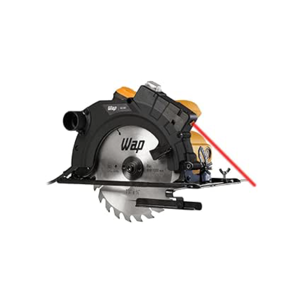 WAP Serra de Circular 7.1/4" ESC 1500 com Guia a Laser e Base de Ajuste até 45°, Empunhadura Emborrachada, 1500W 220V