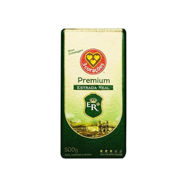3 Corações Café Torrado e Moído Premium Estrada Real, 500G vácuo