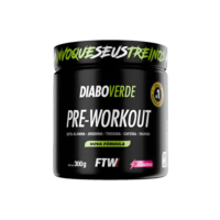 Suplemento Em Pó Pre Treino Pre Workout Pote 300g Sabor Energético FTW - DIABO VERDE