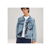 Jaqueta Levi's New Relaxed Fit Trucker Lavagem Média A578200 Azul G Jeans