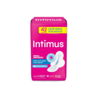 Intimus Absorvente Externo Tripla Proteção Cobertura Suave Com Abas - 42 un