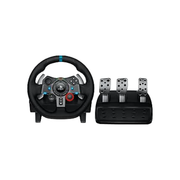 Volante Logitech G29 Driving Force e Pedais com Force Feedback para PS5, PS4, PS3 e PC