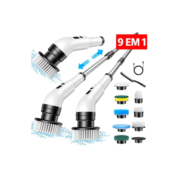 escova de limpeza elétrica JY-6010 - Branco - Unidade - 1