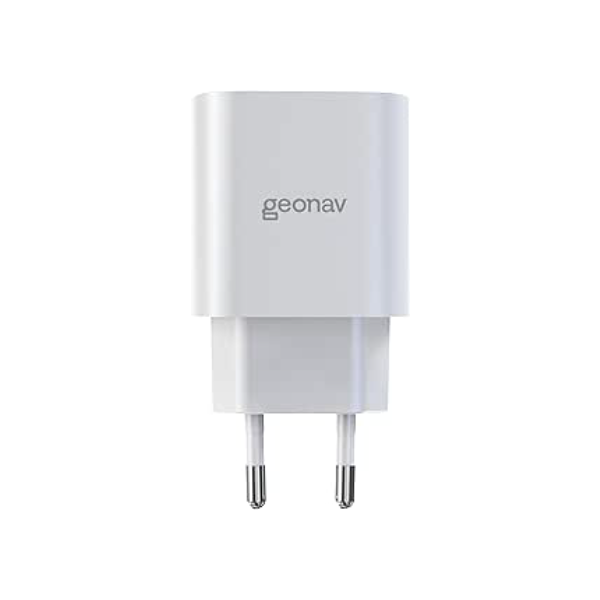 Geonav Carregador Universal Ultra Rápido, Power Delivery 25W, 1 Porta USB-C, CH25PDWT, Branco