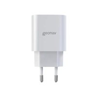 Geonav Carregador Universal Ultra Rápido, Power Delivery 25W, 1 Porta USB-C, CH25PDWT, Branco