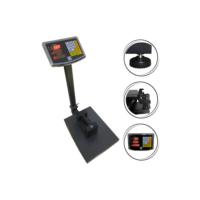 Plataforma Digital Balança 200kg 40x30cm 1 Ano De Garantia Cinza-escuro