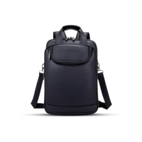 Mochila Couro Reforçada Executiva Grande Mochila para Notebook Trabalho Viagem Escola com Cabo de Aço Impermeável