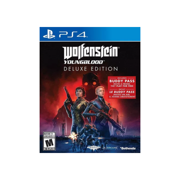 Jogo Wolfenstein Youngblood Deluxe Edition Ps4 Midia Fisica