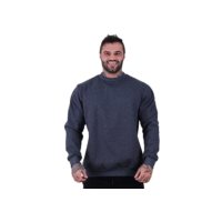 Blusa Moletom Basic MXD Conceito Sem Touca Academia Fitness Casual Lisa Sem Estampa (G, Grafite)