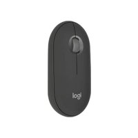 Mouse sem fio Logitech Pebble 2 M350s com Clique Silencioso, Design Slim Ambidestro, Conexão Bluetooth e Pilha Inclusa - Grafite