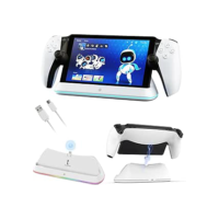 Play~Station Suporte de Carregamento do Portal, Carregador Controlador Portal Remote PS5, Base de Carregamento Portátil do PS com Luz Indicadora e Cabo USB-C