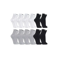 12 Pares Meias Masculina Cano Alto Grossa Algodão Oferta