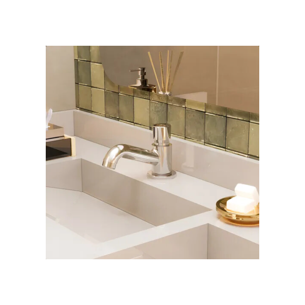 Torneira Automática Para Lavatório Ou Bancada - Metal Cromado - Cromado