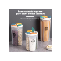 Pote Plásticos Armazenador Medidor Com Divisórias 1500 ML 2000 ML ou 2500 ML 3000 ML Organizador