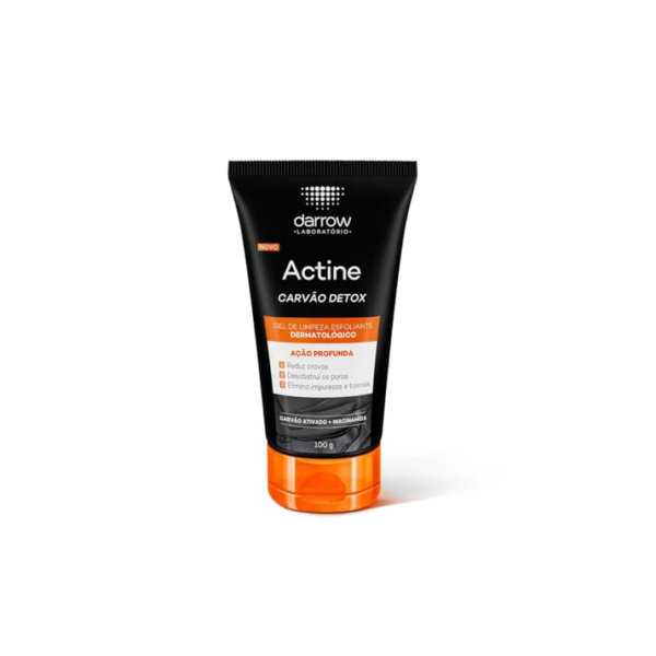 DARROW ACTINE CARVÃO DETOX GEL DE LIMPEZA ESFOLIANTE DERMATOLÓGICO