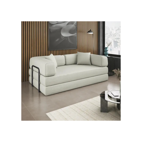 Sofá Cama Colchão Casal Compactair Confortável Sala Balaqui