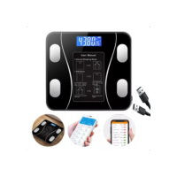 <USB> Balança USB Digital Bioimpedância 180KG Display Lcd Bluetooth Aplicativo Fitness Treino Balança De Banheiro USB