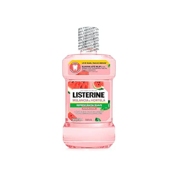 LISTERINE® Melancia & Hortelã Enxaguante Bucal Sem Álcool, 500mL