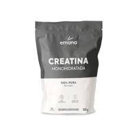 Emana Creatina Monohidratada 100% Pura Sem Sabor Micronizada - 300g