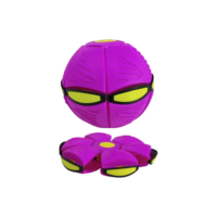 Bola Mágica Disco Voador Brinquedo Ao Ar Livre Bola Maluca Cor Rosa-chiclete
