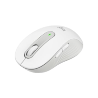 Mouse Sem Fio Logitech Signature M650 com Design de Tamanho Compacto, Clique Silencioso, Botões Laterais Personalizáveis, Conexão USB e Bluetooth - Branco