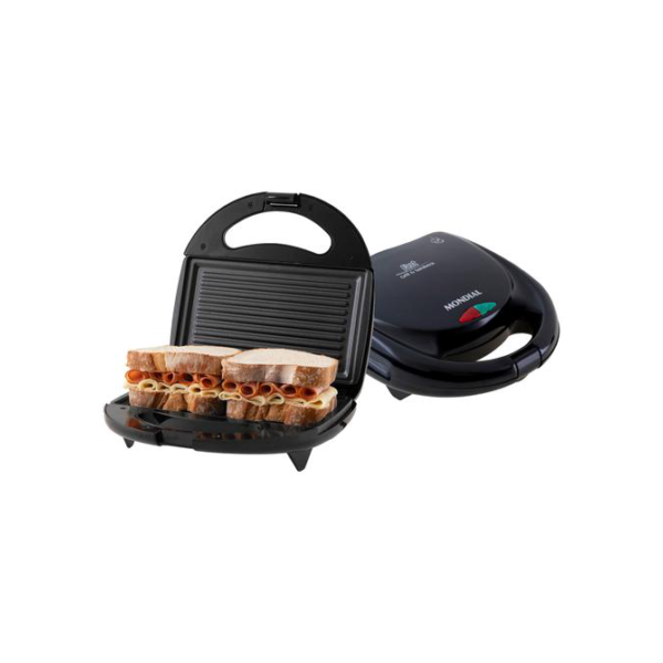 Sanduicheira Mondial Fast Grill S-12 Preta 750W - Antiaderente