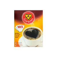 Filtro de Papel 3 Corações 103 Caixa 30 Unidades