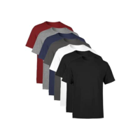 Kit 7 Camisetas Masculina Manga Curta Lisa Algodão Premium